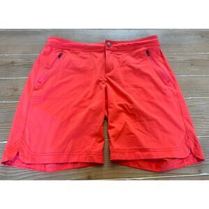 TITLE NINE Nimblene Shorts Coral Hiking Outdoor Performance Size 8 Medium